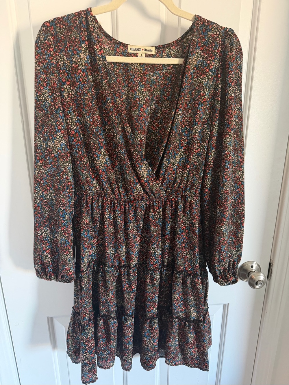 Vintage Floral Tiered Dress